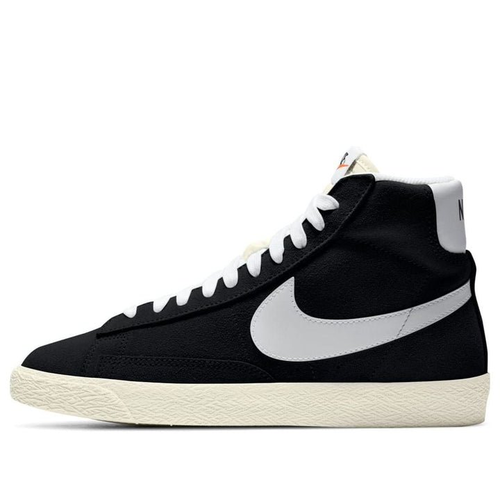 NIKE BLAZER MID SUEDE BLACK WHITE GS