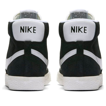 NIKE BLAZER MID SUEDE BLACK WHITE GS — Stock