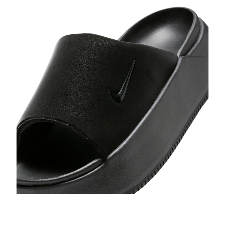 NIKE CALM ELEVATION SLIDE TRIPLE BLACK WOMENS