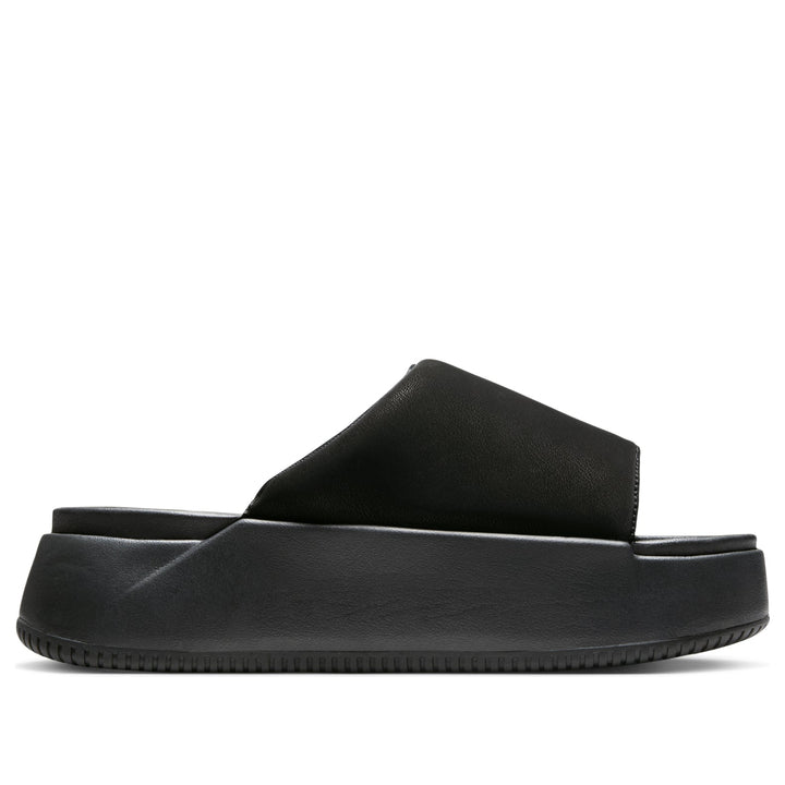 NIKE CALM ELEVATION SLIDE TRIPLE BLACK WOMENS