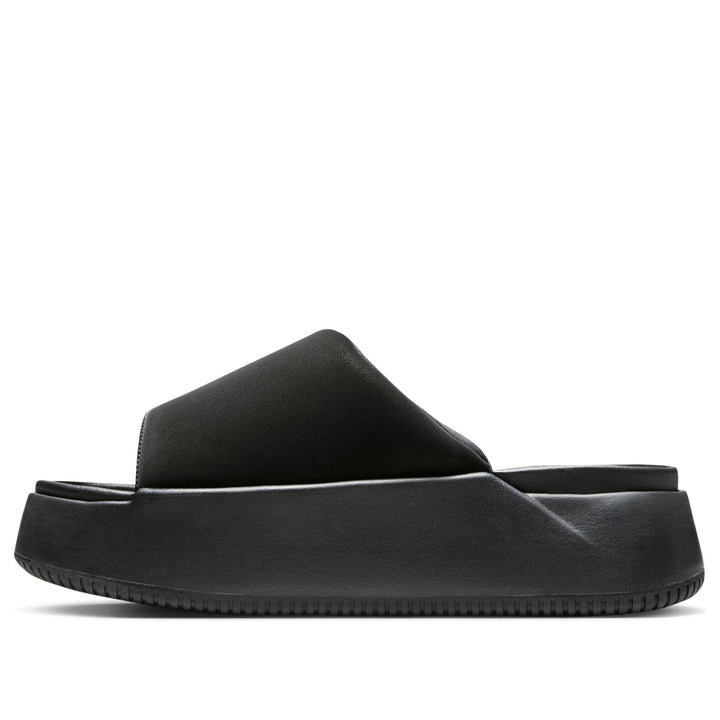 NIKE CALM ELEVATION SLIDE TRIPLE BLACK WOMENS