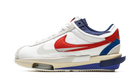 NIKE CORTEZ 4.0 X SACAI WHITE UNIVERSITY RED BLUE