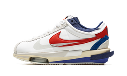 NIKE CORTEZ 4.0 X SACAI WHITE UNIVERSITY RED BLUE