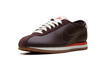 NIKE CORTEZ BURGUNDY CRUSH PERFORATED SWOOSH WOMENS — Stock