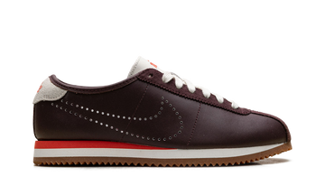 NIKE CORTEZ BURGUNDY CRUSH PERFORATED SWOOSH WOMENS — Stock