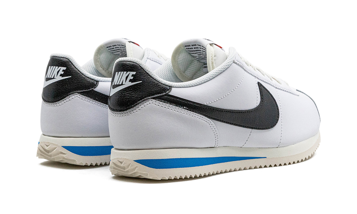 NIKE CORTEZ WHITE BLACK LIGHT PHOTO BLUE (WOMEN&