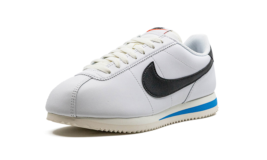 NIKE CORTEZ WHITE BLACK LIGHT PHOTO BLUE (WOMEN&