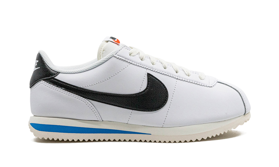 NIKE CORTEZ WHITE BLACK LIGHT PHOTO BLUE (WOMEN&