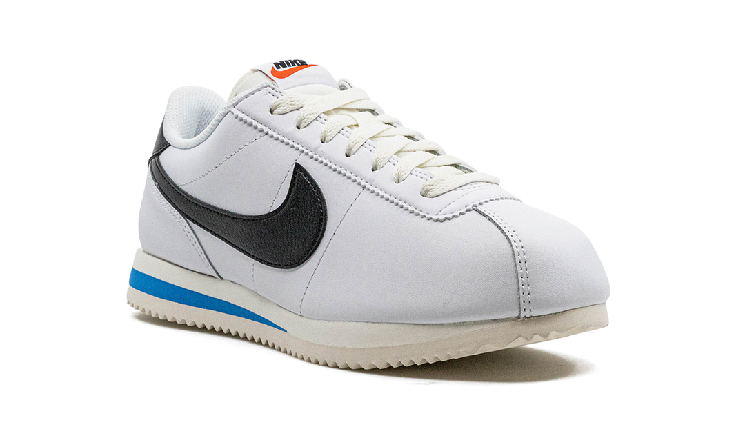 NIKE CORTEZ WHITE BLACK LIGHT PHOTO BLUE (WOMEN&
