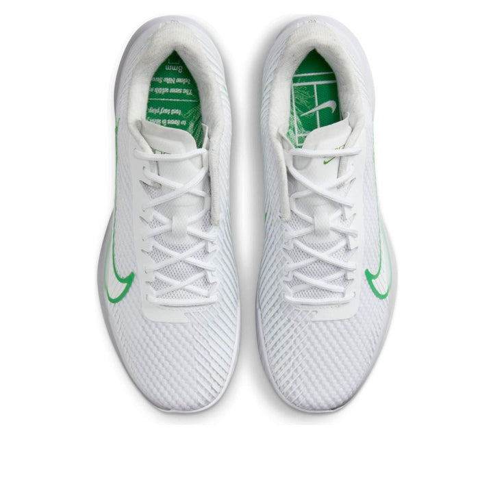 NIKE COURT AIR ZOOM VAPOR 11 HC WHITE KELLY GREEN