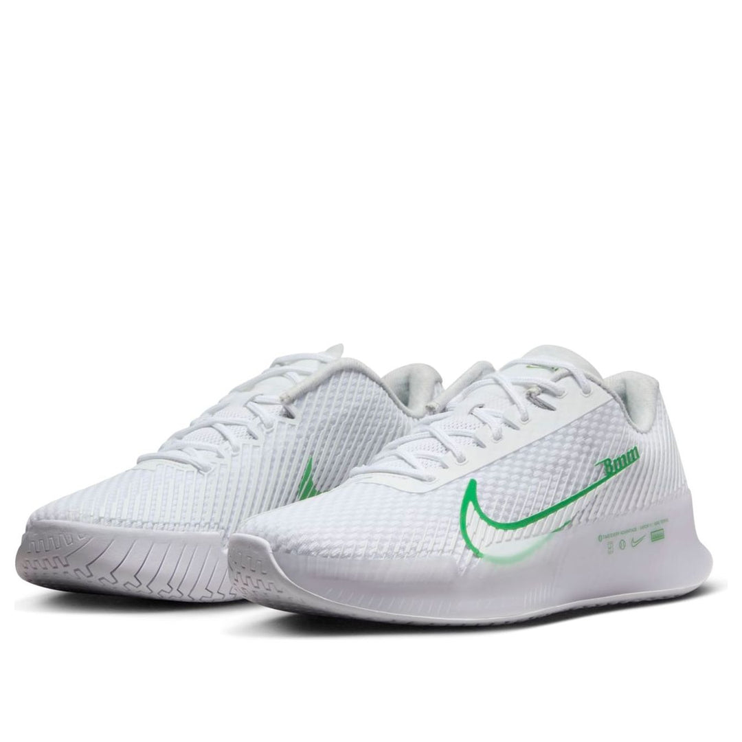 NIKE COURT AIR ZOOM VAPOR 11 HC WHITE KELLY GREEN