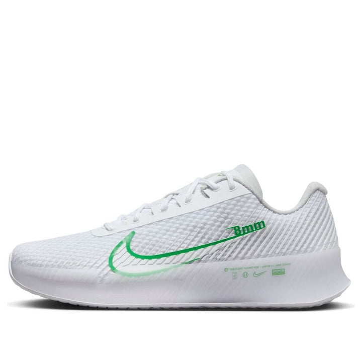 NIKE COURT AIR ZOOM VAPOR 11 HC WHITE KELLY GREEN