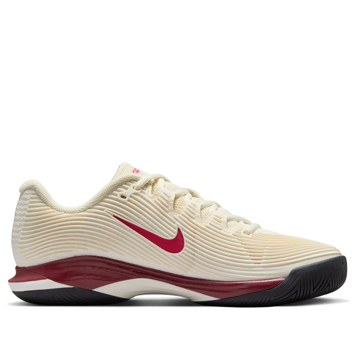 NIKE COURT AIR ZOOM VAPOR 12 HC PALE IVORY SAIL TEAM RED RUSH PINK WOMENS