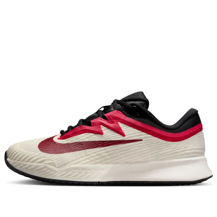 NIKE COURT AIR ZOOM VAPOR PRO 3 HC PALE IVORY SAIL TEAM RED RUSH PINK WOMENS
