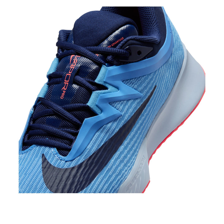 NIKE COURT AIR ZOOM VAPOR PRO 3 HC UNIVERSITY BLUE HOT LAVA NAVY