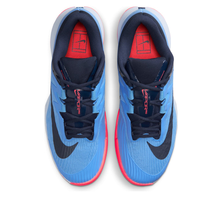 NIKE COURT AIR ZOOM VAPOR PRO 3 HC UNIVERSITY BLUE HOT LAVA NAVY