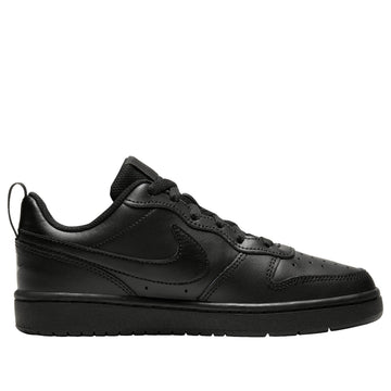 NIKE COURT BOROUGH LOW 2 BLACK (GS) — Stock