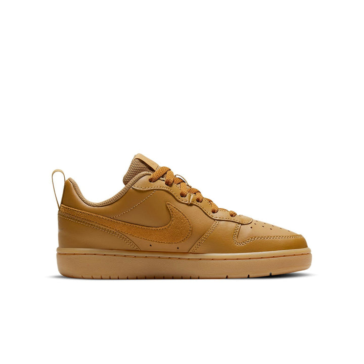 NIKE COURT BOROUGH LOW 2 WHEAT WHEAT GUM LIGHT BROWN GS
