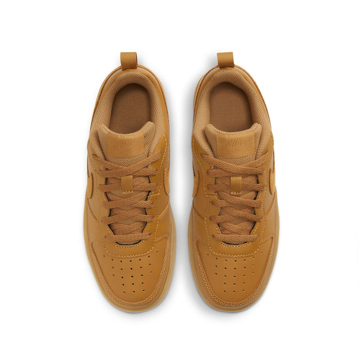 NIKE COURT BOROUGH LOW 2 WHEAT WHEAT GUM LIGHT BROWN GS