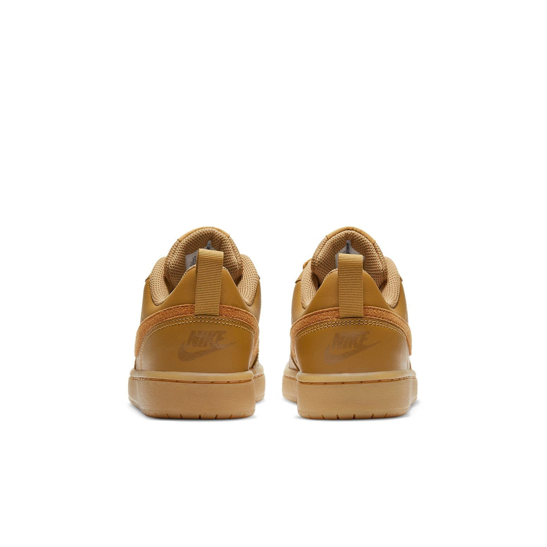 NIKE COURT BOROUGH LOW 2 WHEAT WHEAT GUM LIGHT BROWN GS