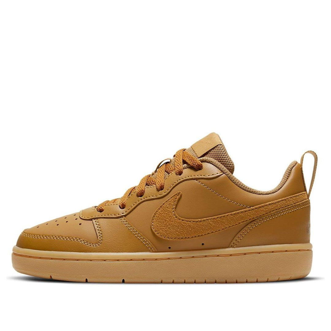 NIKE COURT BOROUGH LOW 2 WHEAT WHEAT GUM LIGHT BROWN GS