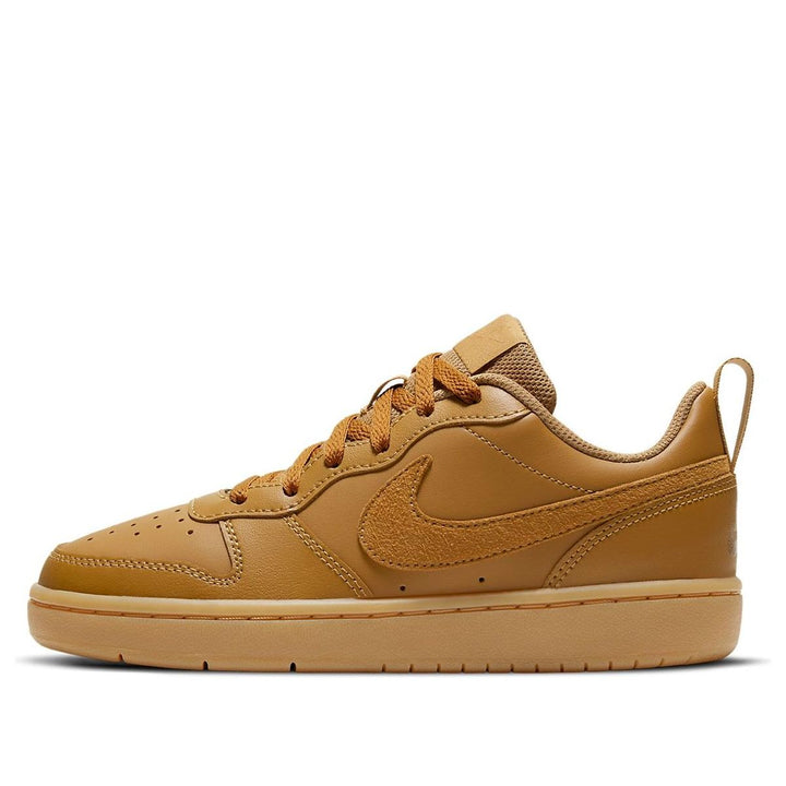 NIKE COURT BOROUGH LOW 2 WHEAT WHEAT GUM LIGHT BROWN GS