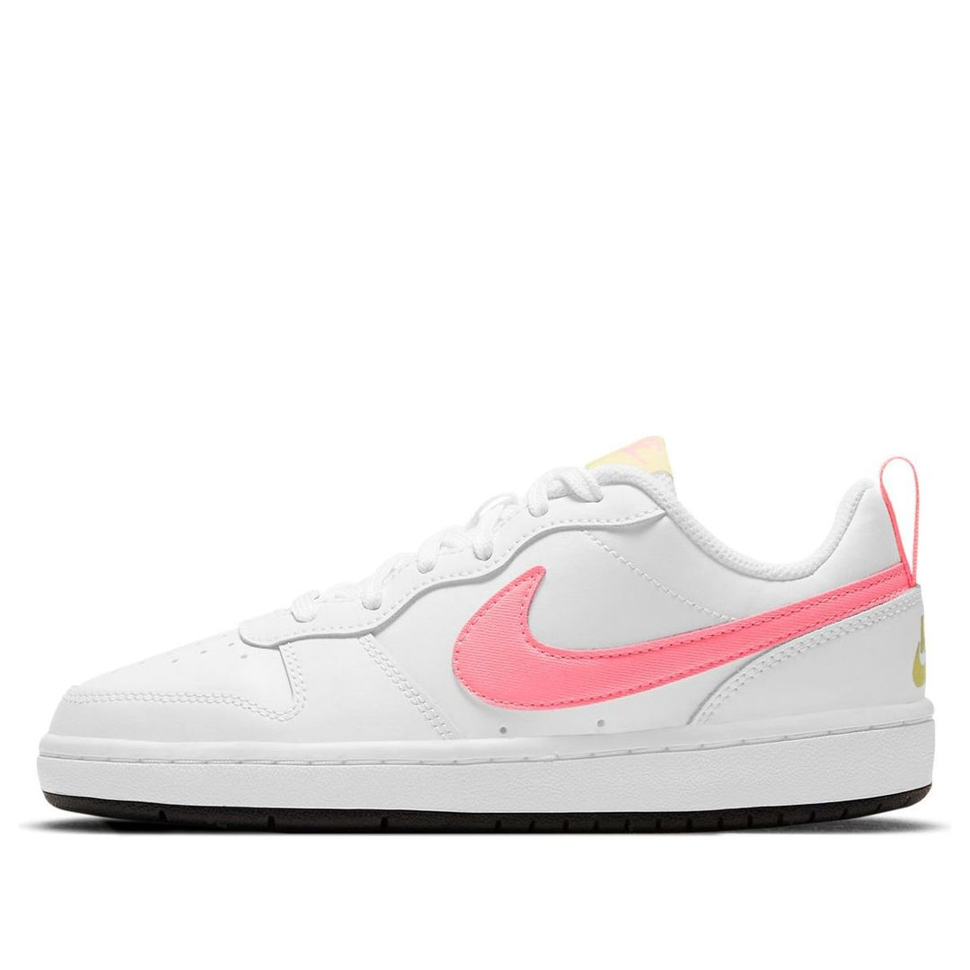 NIKE COURT BOROUGH LOW 2 WHITE LIGHT CITRON GS