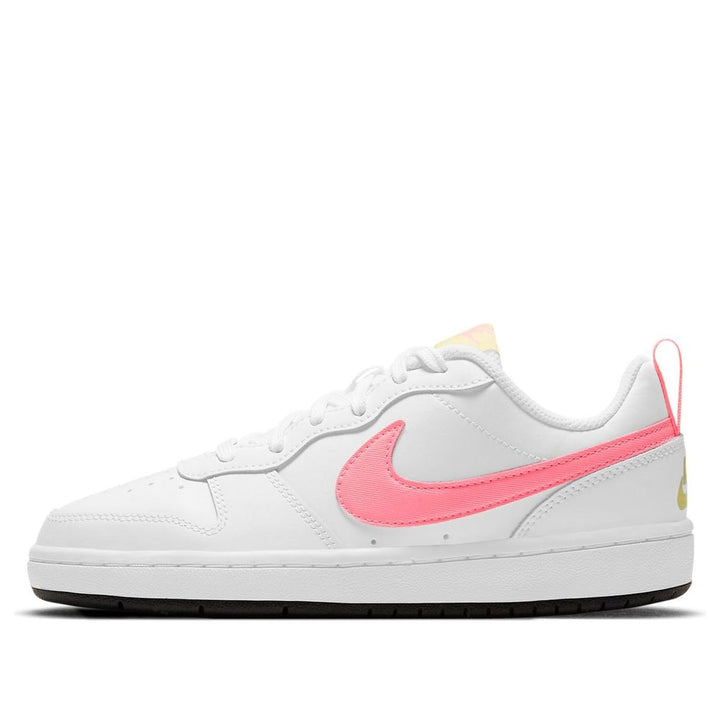 NIKE COURT BOROUGH LOW 2 WHITE LIGHT CITRON GS