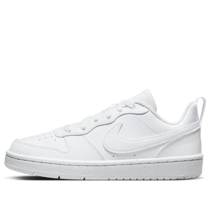 NIKE COURT BOROUGH LOW RECRAFT TRIPLE WHITE GS