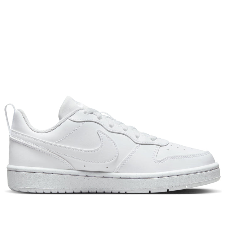 NIKE COURT BOROUGH LOW RECRAFT TRIPLE WHITE GS