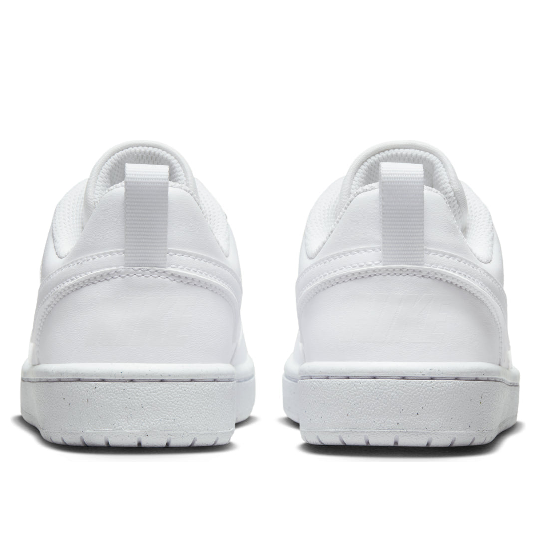 NIKE COURT BOROUGH LOW RECRAFT TRIPLE WHITE GS