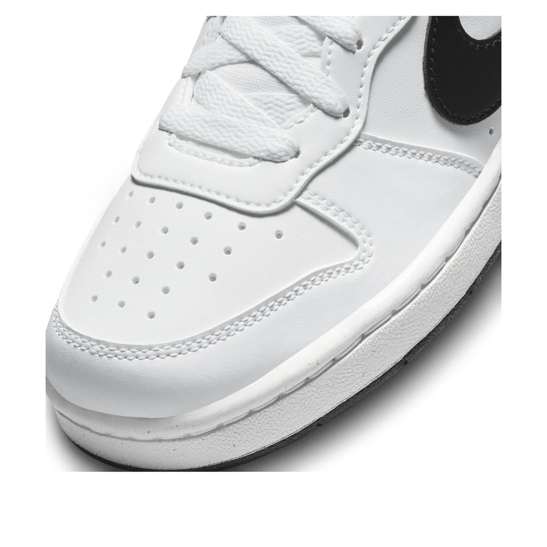 NIKE COURT BOROUGH LOW RECRAFT WHITE BLACK (GS)