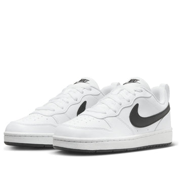 NIKE COURT BOROUGH LOW RECRAFT WHITE BLACK (GS) — Stock