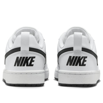 NIKE COURT BOROUGH LOW RECRAFT WHITE BLACK (GS) — Stock