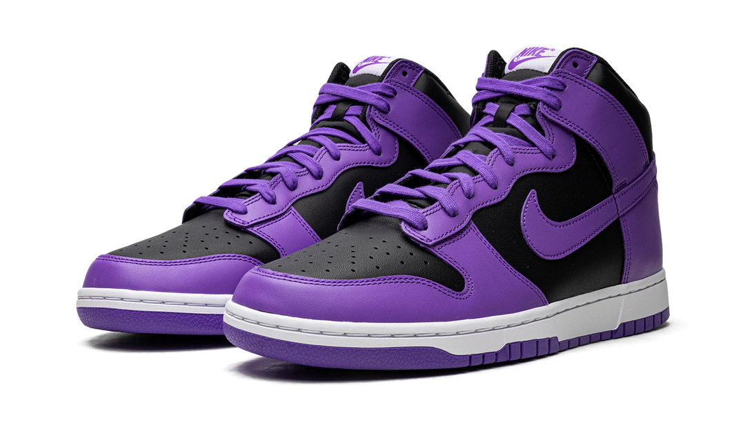 NIKE DUNK HIGH BLACK PURPLE WHITE