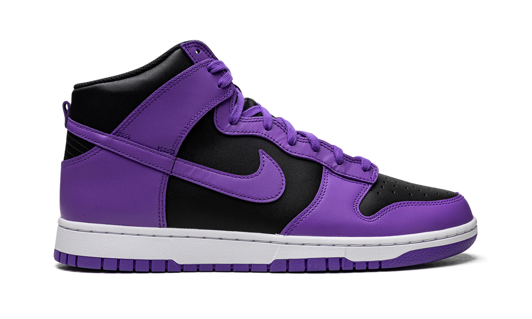 NIKE DUNK HIGH BLACK PURPLE WHITE