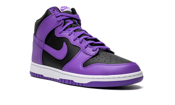NIKE DUNK HIGH BLACK PURPLE WHITE — Stock