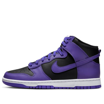 NIKE DUNK HIGH BLACK PURPLE WHITE — Stock