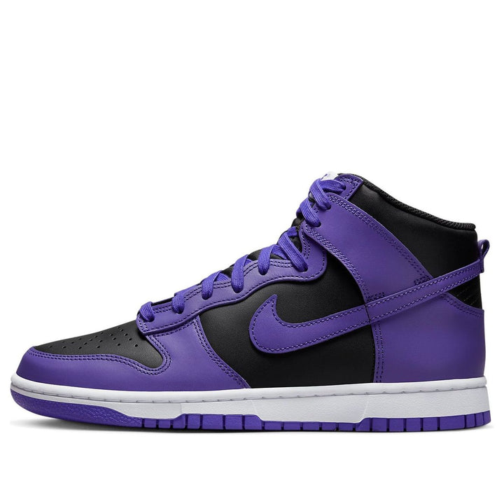NIKE DUNK HIGH BLACK PURPLE WHITE