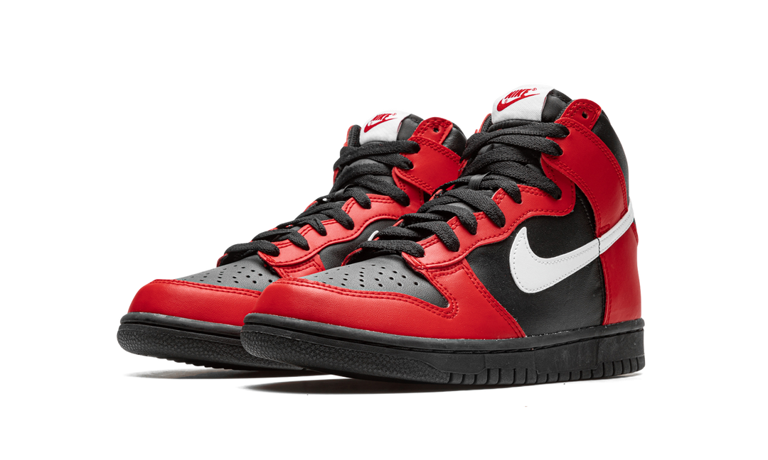 NIKE DUNK HIGH BLACK RED GS