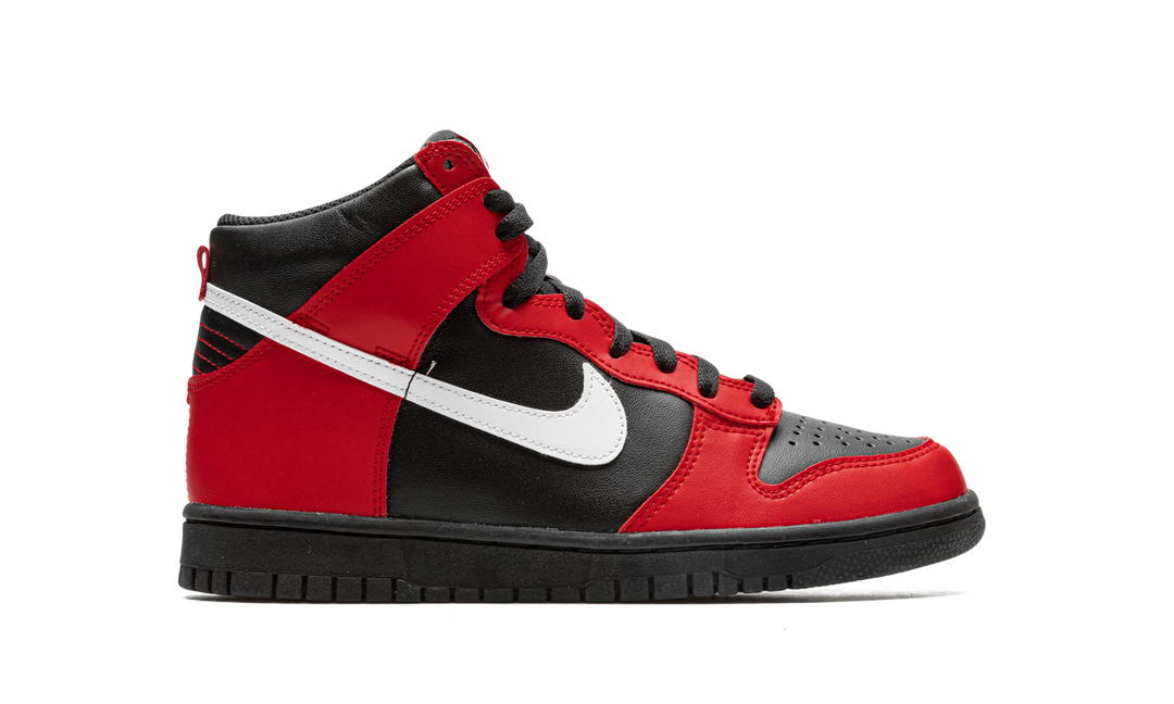 NIKE DUNK HIGH BLACK RED GS