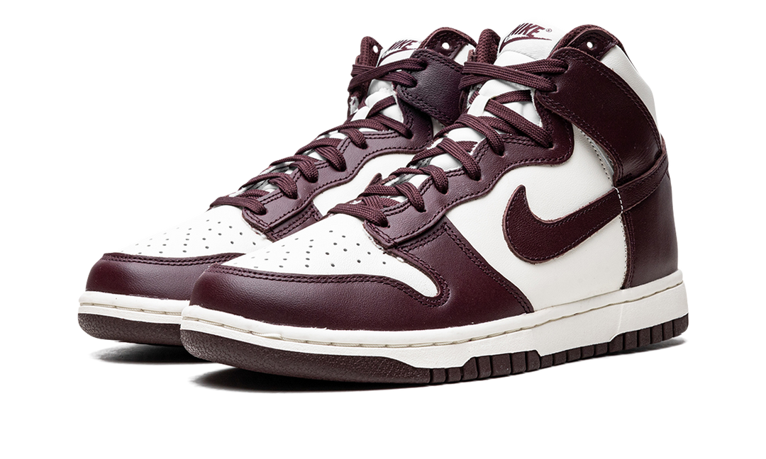NIKE DUNK HIGH BURGUNDY CRUSH WOMENS