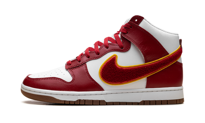 NIKE DUNK HIGH CHENILLE SWOOSH WHITE RED