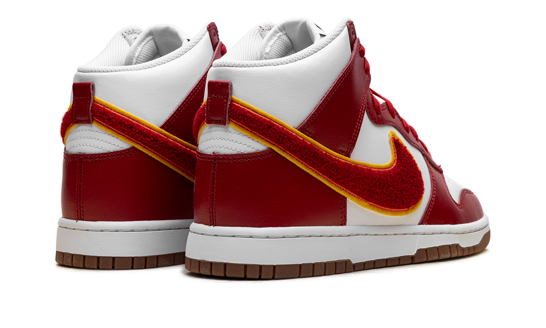 NIKE DUNK HIGH CHENILLE SWOOSH WHITE RED