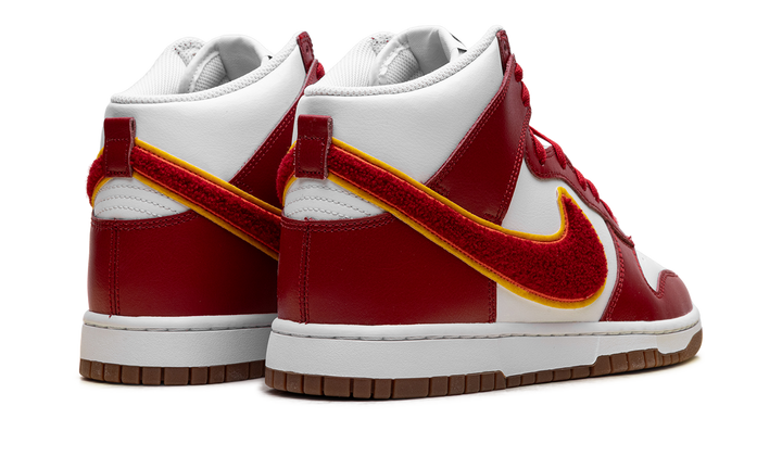 NIKE DUNK HIGH CHENILLE SWOOSH WHITE RED