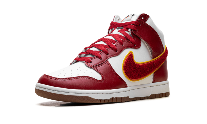 NIKE DUNK HIGH CHENILLE SWOOSH WHITE RED