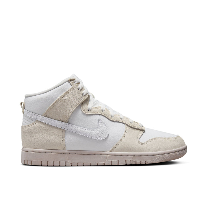 NIKE DUNK HIGH EMB CRACKED LEATHER WHITE TAN