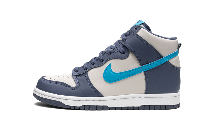 NIKE DUNK HIGH LIGHT BONE DIFFUSED BLUE GS