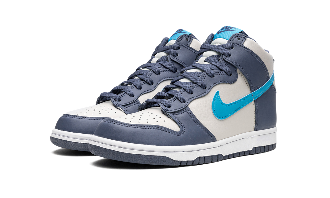 NIKE DUNK HIGH LIGHT BONE DIFFUSED BLUE GS
