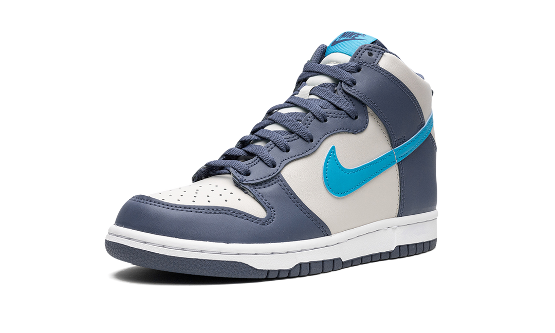 NIKE DUNK HIGH LIGHT BONE DIFFUSED BLUE GS